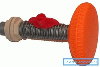 The photo shows a plastic shower with a ball valve. The photo shows a plastic shower with a ball valve.