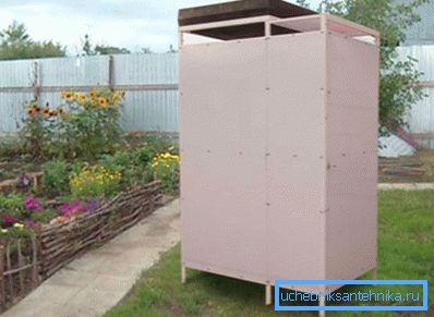 The photo shows the simplest cabin for operation in the summer.
