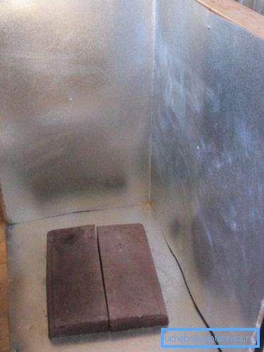 In the photo, perhaps, the most budget version of the base under the stove In the photo, perhaps, the most budget version of the base under the stove