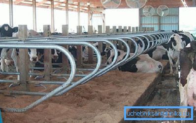 In the photo - proper ventilation in the barn using all types. In the photo - proper ventilation in the barn using all types.