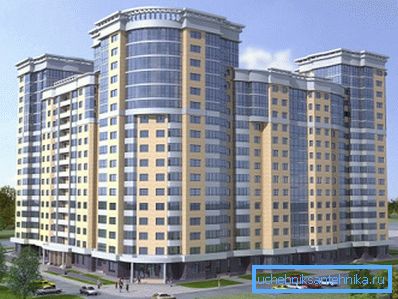 The photo shows an apartment building with centralized heating. The photo shows an apartment building with centralized heating.