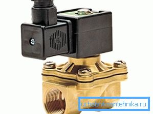 In the photo - an example of a solenoid locking device In the photo - an example of a solenoid locking device