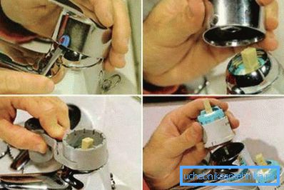 In the photo the process of replacing the cartridge. In the photo the process of replacing the cartridge.