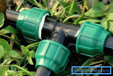 In the photo - PVC pipeline In the photo - PVC pipeline
