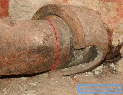 In the photo - the result of careless handling of the socket