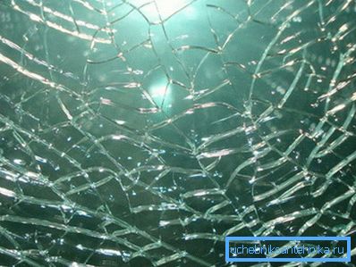 In the photo - the result of a strong blow. In the photo - the result of a strong blow.