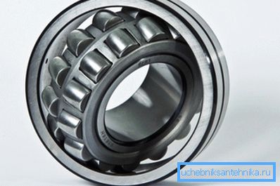 In the photo - self-centering roller bearing. In the photo - self-centering roller bearing.