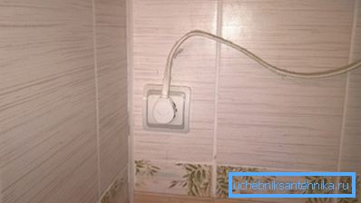 In the photo - a socket for connecting the boiler. In the photo - a socket for connecting the boiler.