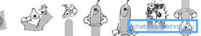 On the photo - a scheme of using a condom.