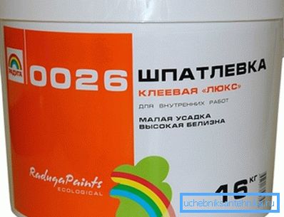 In the photo - putty for chipboard In the photo - putty for chipboard