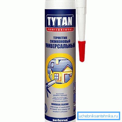 On the photo– silicone universal sealant