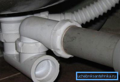 In the photo - the drain for the shower tray. In the photo - the drain for the shower tray.
