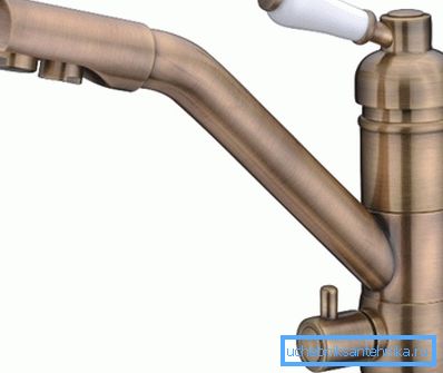 In the photo - a mixer with two spouts Elghansa (Germany) In the photo - a mixer with two spouts Elghansa (Germany)