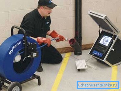 In the photo - modern methods of diagnostics of engineering networks