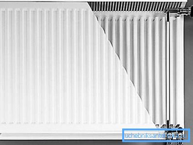 In the photo - steel radiator