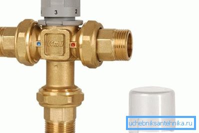 Thermostatic mixer in the photo Thermostatic mixer in the photo