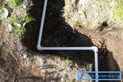 In the photo the pipe has already been laid in the trench (welded joint) In the photo the pipe has already been laid in the trench (welded joint)