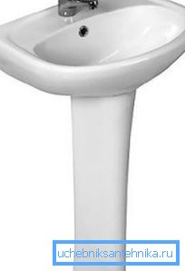 In the photo - an angular mini washbasin type In the photo - an angular mini washbasin type