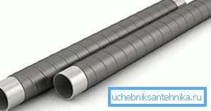 In the photo - reinforced pipe