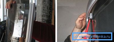 In the photo - the installation of the sash In the photo - the installation of the sash