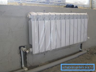 In the photo - installed radiator. In the photo - installed radiator.
