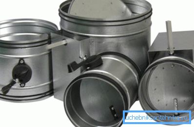 In the photo - versions of mechanical devices for ventilation round shape. In the photo - versions of mechanical devices for ventilation round shape.