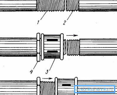 In the photo - options for mounting metal pipes In the photo - options for mounting metal pipes