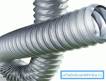 In the photo - ventilation flexible hose