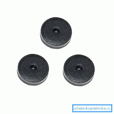 In the photo factory seals made of hard rubber In the photo factory seals made of hard rubber