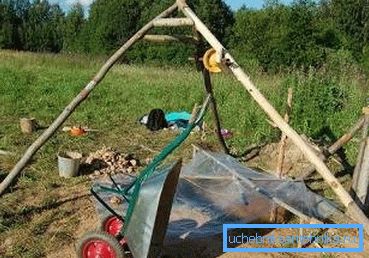 On the design of a tripod assembled at the construction site On the design of a tripod assembled at the construction site