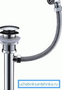 On such systems, overflow is usually connected through a corrugated hose. On such systems, overflow is usually connected through a corrugated hose.
