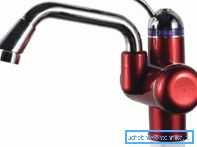 Heating spout with long spout Heating spout with long spout