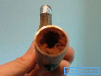 Scum inside heat exchanger Scum inside heat exchanger