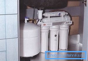 Cumulative capacity of the filter under the sink (three-stage) Cumulative capacity of the filter under the sink (three-stage)