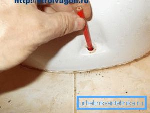 Marking with a pencil Marking with a pencil