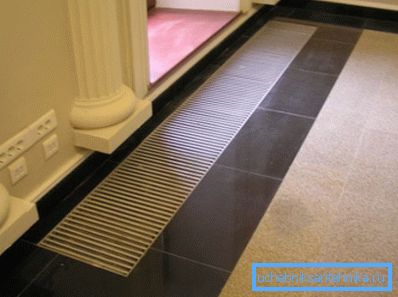 Floor electric convector Floor electric convector