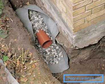 External warming of the sewerage. External warming of the sewerage.