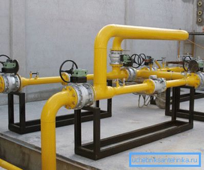 External gas pipeline. A photo External gas pipeline. A photo