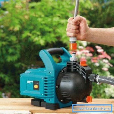The pump is useful not only for the shower, but also for watering the garden The pump is useful not only for the shower, but also for watering the garden