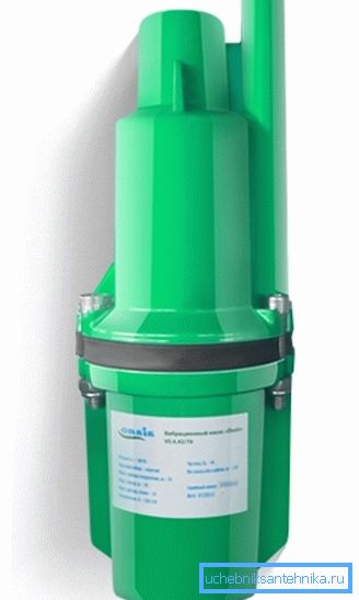 The pump with the upper water intake, to supply clean water. The pump with the upper water intake, to supply clean water.