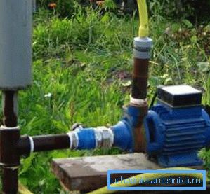 Pump unit with self-made receiver like and check valve Pump unit with self-made receiver like and check valve