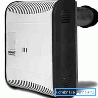 Wall mounted gas convector. Wall mounted gas convector.
