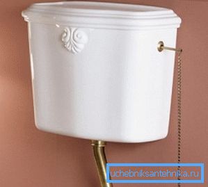 Hinged drain tank