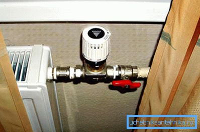 Not the best option for placing the thermostat