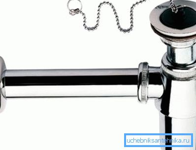 Stainless bottle siphon from Viega. Stainless bottle siphon from Viega.