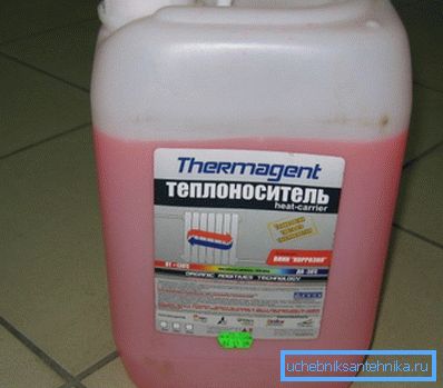 Non-freezing fluid for a closed heating system. Non-freezing fluid for a closed heating system.