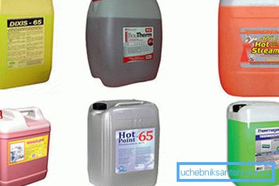 Non-freezing coolants for heating systems of various manufacturers. Non-freezing coolants for heating systems of various manufacturers.