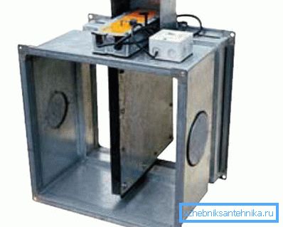 Normally open fire damper. Normally open fire damper.
