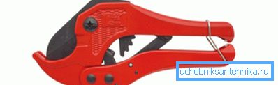 PVC pipe shears PVC pipe shears