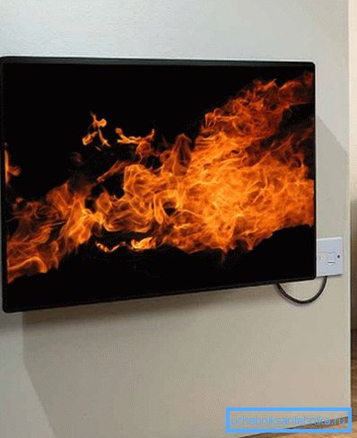 The heater in the form of a picture will decorate any room